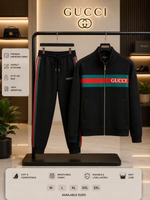 Gucc 100% Imported Fabric Very Premium Heavy Tracksuit CS434