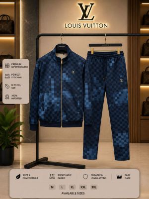 Loui Vuitton 100% Imported Fabric Very Premium Heavy Tracksuit CS434
