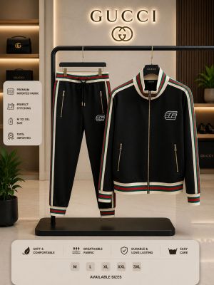 Gucc 100% Imported Fabric Very Premium Heavy Tracksuit CS434