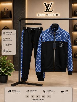 Loui Vuitton 100% Imported Fabric Very Premium Heavy Tracksuit CS434