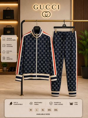 Gucc 100% Imported Fabric Very Premium Heavy Tracksuit CS434