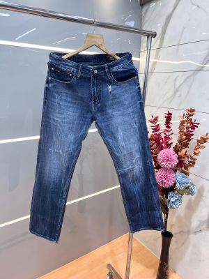 Dolc nd gabban a blue shade premium imported stretchable lycra fabric straight fit denim with emboss logo Sale Offer 3495