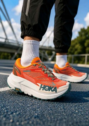 Hoka Mafate X Trail Running Feldspar Mountain Fog