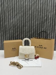 Coacch 9922 Tabby Top Handle Bag With Cherry Charm Original Box DustCover & CarryBag