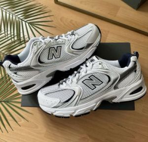 Neww_Balance White Navy 530 Trainers Mens