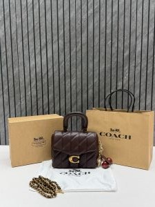 Coacch 9922 Tabby Top Handle Bag With Cherry Charm Original Box DustCover & CarryBag