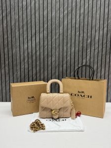 Coacch 9922 Tabby Top Handle Bag With Cherry Charm Original Box DustCover & CarryBag
