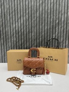 Coacch 9922 Tabby Top Handle Bag With Cherry Charm Original Box DustCover & CarryBag