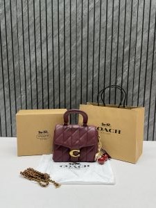Coacch 9922 Tabby Top Handle Bag With Cherry Charm Original Box DustCover & CarryBag