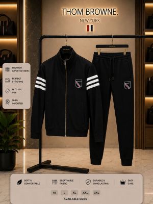 Thom Browne 100% Imported Fabric Very Premium Heavy Tracksuit CS434