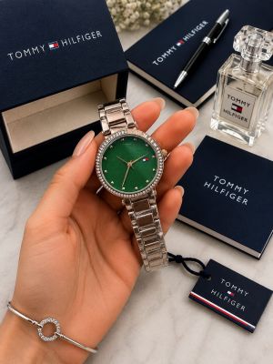 Tommy Hilfigher Women Brown Green Dial