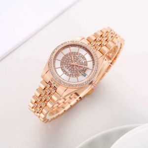 Roleex Women Oyster Perpetual Rosegold White