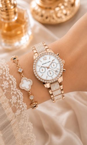 Michael l Kors Chorno Bradshaw D Rosegold Green
