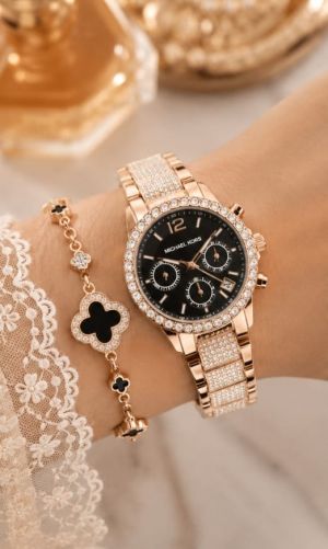 Michael l Kors Chorno Bradshaw D Rosegold Black