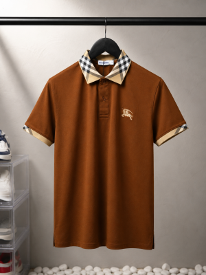 Burberrry Premium Polo T-Shirt with OG box Packaging 3018