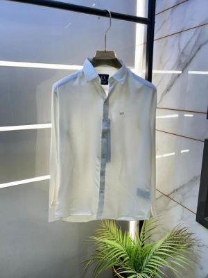 Arma_i Exchange White Premium Shirt With Brand Box Packing And Carry Bag F3285-WH