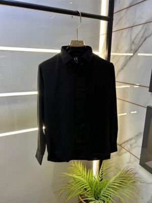 Arma_i Exchange Black Premium Shirt With Brand Box Packing And Carry Bag F3285-BL