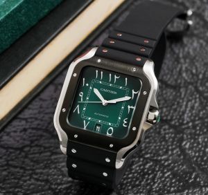 Cartiie_r Santos Automatic black green arabic