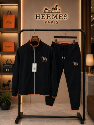 Herme Paris 100% Imported Fabric Very Premium Heavy Tracksuit CS434
