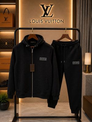 Loui Vuitton 100% Imported Fabric Very Premium Heavy Tracksuit CS434