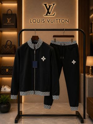 Loui Vuitton 100% Imported Fabric Very Premium Heavy Tracksuit CS434