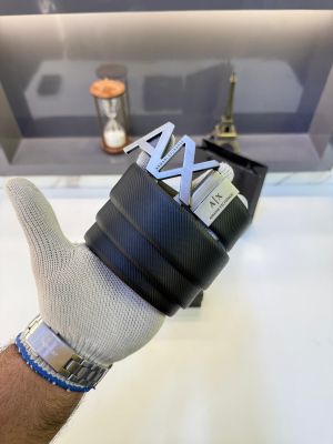 Ax_Arma_Exchange Grey Reversible Belt Fa 1384
