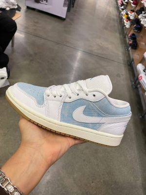 Nikke Air Jordan 1 Low Se Denim Worn Blue 475