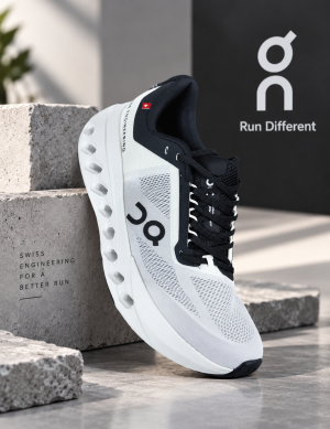 On Cloud Surfer Next White Black 379