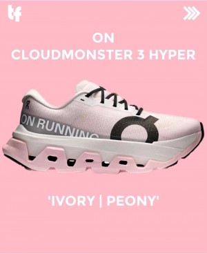 On Cloudmonster 3 Hyper W Ivory Peony