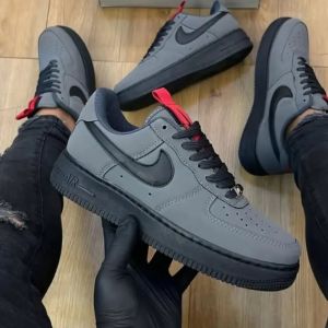 Nikke Airforce 1 Low Grey Black Swoosh 487