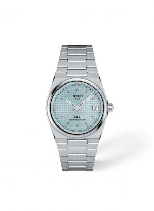 Tissoot PRX Powermatic 80 Silver Ice-Blue Dial