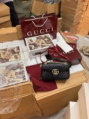 Gucii GG Marmont Sling Bag Premium Quality With Double Box DustBag Card CarryBag
