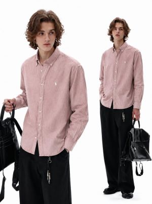 RALPx-H L-AUREN P-OLO IMPORTED STORE ARTICLE SHIRT linen fabric