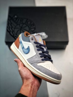 Nikke Air Jordan 1 Low Se Denim Swoosh 508