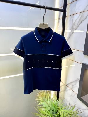 Hacket Blue Premium Collar Neck Polo T-shirt F3924-BU