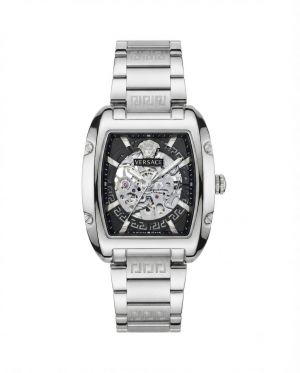 Versace_e Dominus Sktl Men Automatic Silver black Dial