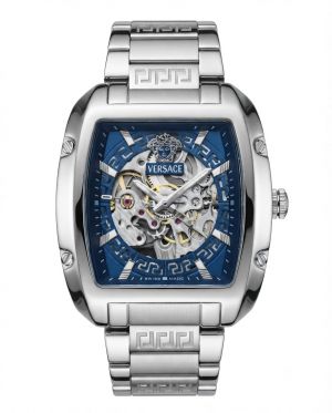 Versace_e Dominus Sktl Men Automatic Silver Blue Dial