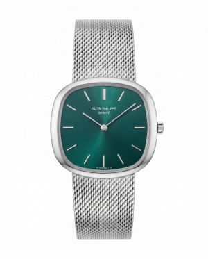 Patek philipe Ellipse Timepiece Silver Green Dial