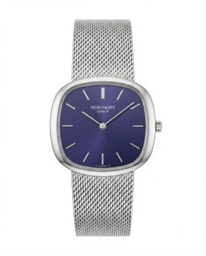Patek philipe Ellipse Timepiece Silver Blue Dial