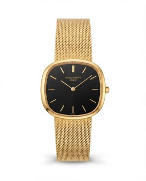 Patek philipe Ellipse Timepiece Gold Black Dial