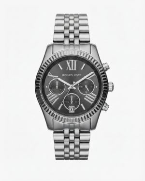 Michea_l kors Lexington Mk8602 Silver Black Dial