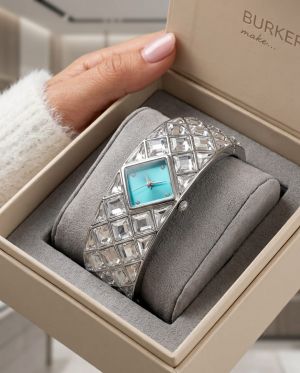 Swarrovsk_i Curiosa Bangle Silver To Tiffany