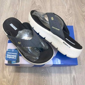 Skecher.s Go Walk Comfort Premium Grey Cream Simplex