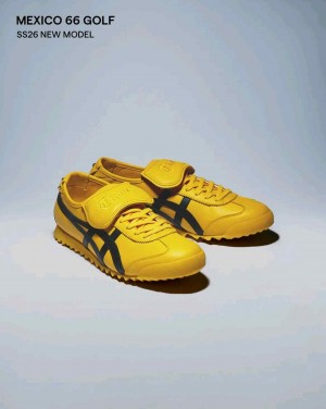 Onitsukaa Tiger Mexico 66 Golf Yellow Black
