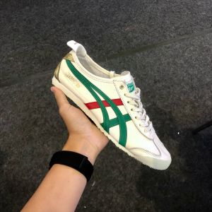 Onitsuuka Tiger Mexico 66 Birch Green Red Womens 357