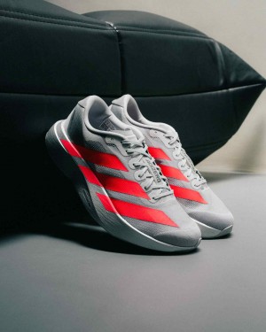 Adidass Adizero Evo Sl red Grey Iron Metallic 216