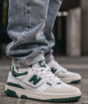 Neww Balance 550 White Green 189