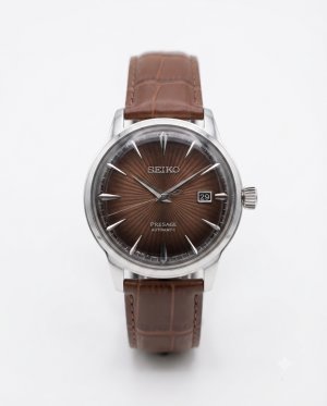 Seiko Presage Automatic Leather Silver Dial