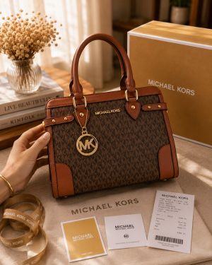 Michael kor tote bag with dust bag mk charm 6723