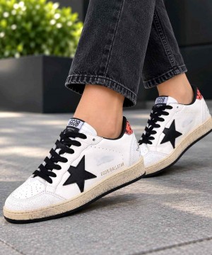 Golden Goose ball White Heel Leo Ball Star 221